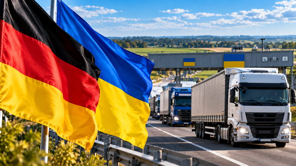 Фура під час вантажоперевезення Україна — Німеччина